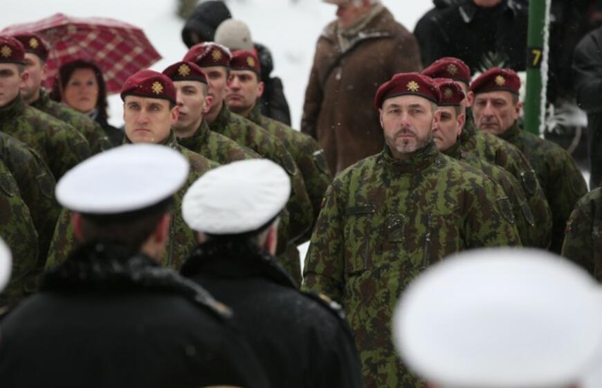 Žuvusiųjų pagerbimo ceremoniją prie paminklo 1923 m. sukilimo dalyviams