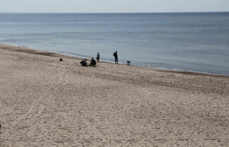 Melnragės paplūdimio korozija