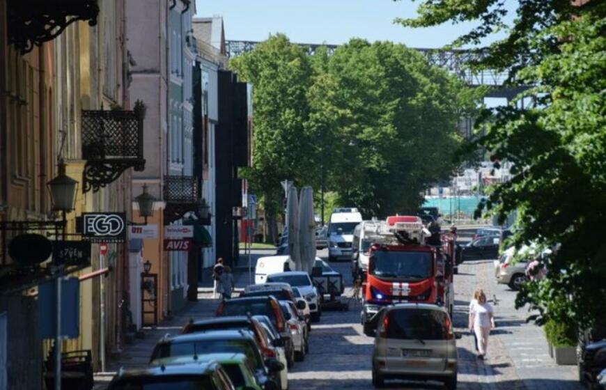 Klaipėdos senamiestyje kilo gaisras
