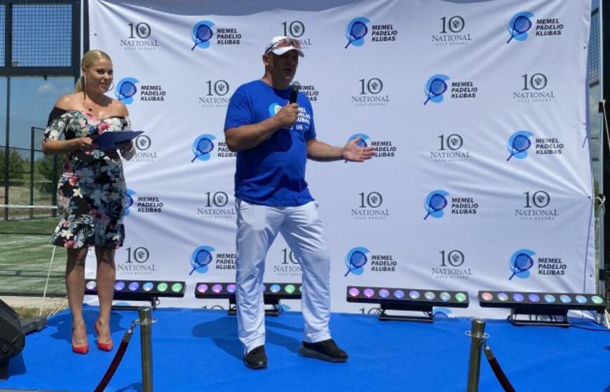 Šalia Klaipėdos - padelio teniso aiktšyno atidarymas