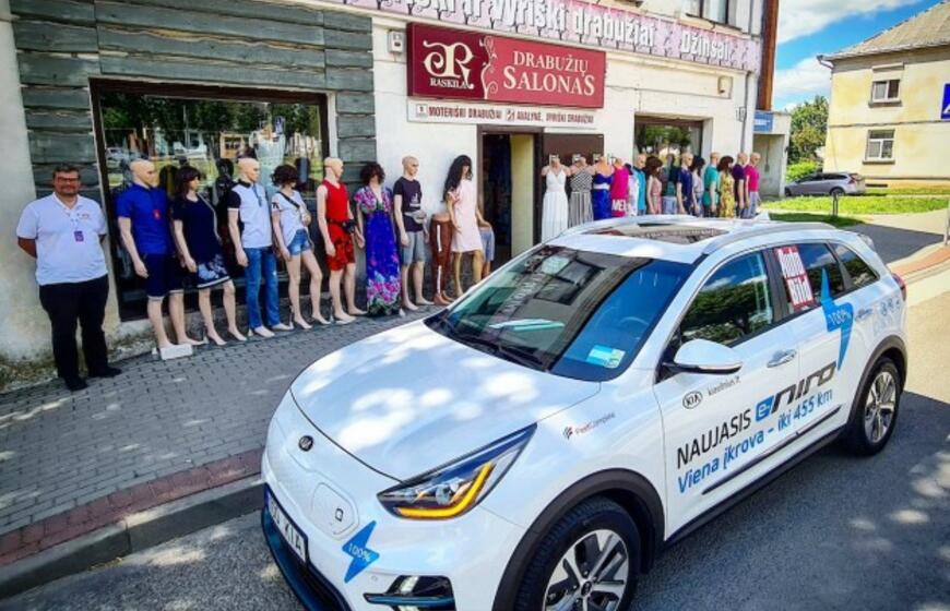 Elektromobiliu apvažiavo Lietuvą per 22 valandas