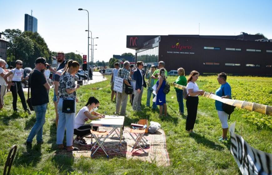 Piketas prie "Grigeo Klaipėda"