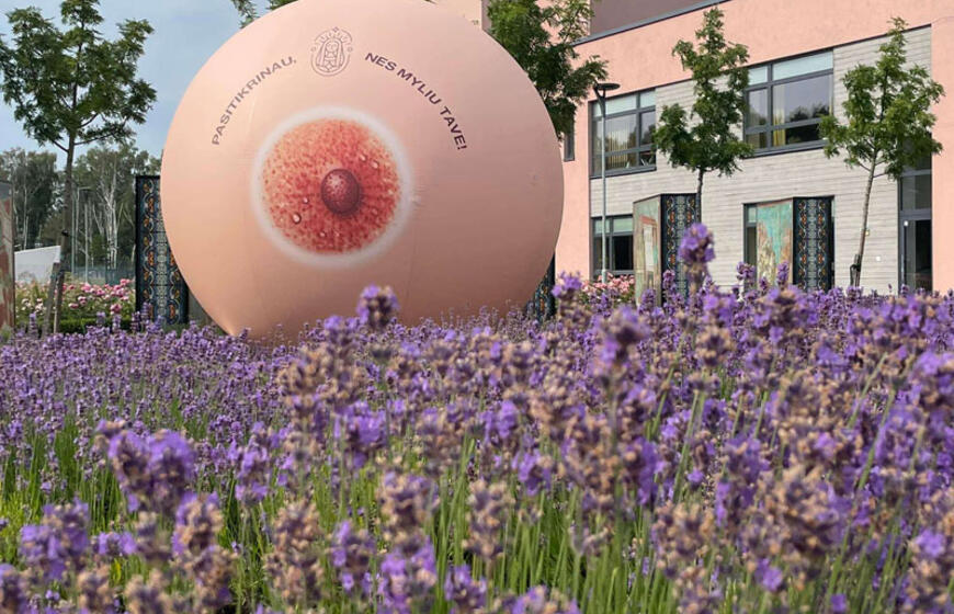 Krūties formos balionas