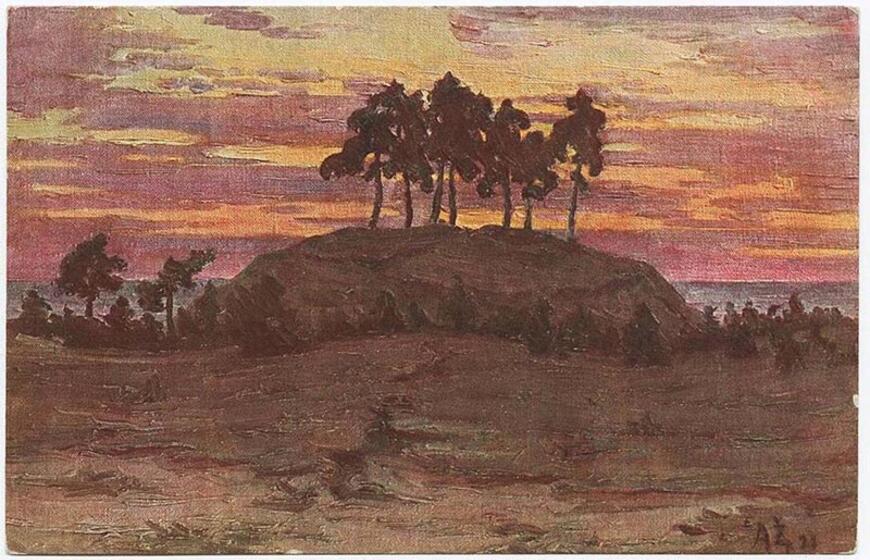 Naglių kalnas tapyba