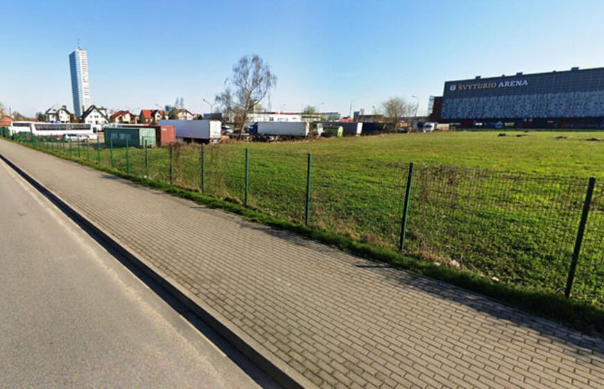 Sklypas Dubysos gatvėje šalia Švyuturio arenos