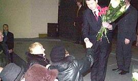 Palangoje prezidentą "vertė" nepagarbus jaunimas 