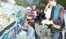 Melnragėje vaikai tapė "Kelią į jūrą" 