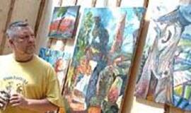 Rožinis iš akmenų - Viliaus Orvydo atminimui skirto plenero simbolis 