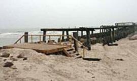 Šventosios molas vis dar avarinės būklės 