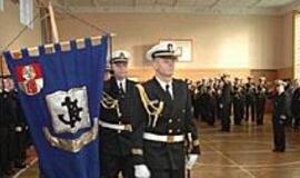 Pirmakursiai jūrai prisiekė tik prieš Kalėdas 