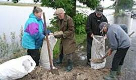 Potvynis jau ėmė slūgti