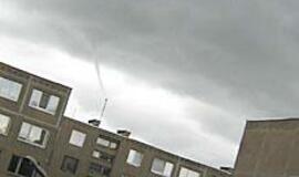 Klaipėdiečius gąsdino "tornadas"