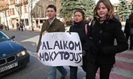 Klaipėdiečiai mokinių akcijos nesuprato 
