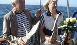 Marinistiniai apdovanojimai įteikti jūroje 