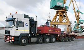 "Achemarida" nusitaikė į negabaritinius krovinius