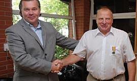 Pagerbė rankinio veteraną