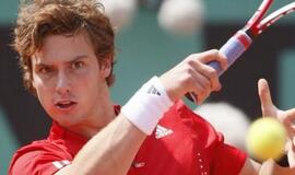 Latvijos tenisininkas E. Gulbis pralaimėjo šveicarui R. Federeriui