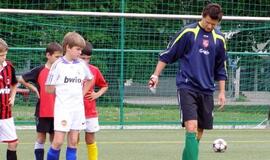 Pirmąją treniruotę T. Danilevičius surengė Kaune, bet jau kaip treneris