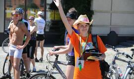 Į Klaipėdą užsuko jaunimo dviračių žygio dalyviai