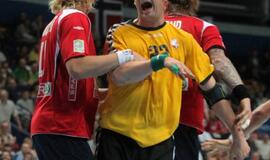 Atrankos varžybos į pasaulio vyrų rankinio čempionatą. Lietuva - Norvegija