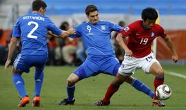 Pietų Korėjos futbolininkai įveikė graikus