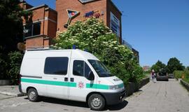 Biurų pastate Klaipėdoje rastas vyro kūnas be galvos