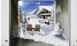 Vokiečiai siūlo originalų garažo vartų apipavidalinimą