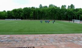 Gargždų "Bangos" stadiono remonto darbai