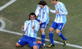 PAR 2010: Argentinos futbolininkai nugalėjo meksikiečius