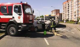 Klaipėdoje "Audi A8" taranavo maršrutinį autobusą