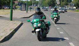 Klaipėdos kelių policininkai mokosi valdyti motociklus