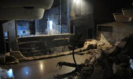 Pradedamas griauti Klaipėdos dramos teatro priestatas