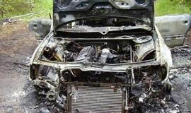 Persekiojami kontrabandininkai padegė mašiną