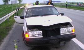 Kelyje Klaipėda-Palanga mašinos užmušė briedžių porelę