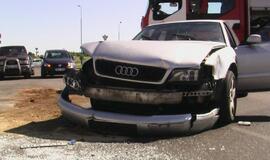 Klaipėdoje "Audi A8" taranavo maršrutinį autobusą