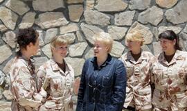 D. Grybauskaitė aplankė Lietuvos karius Afganistane