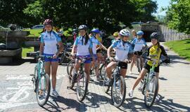 Į Klaipėdą užsuko jaunimo dviračių žygio dalyviai