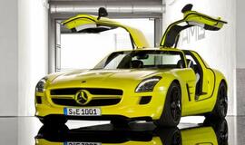 "Mercedes-Benz SLS AMG E-Cell" varomas elektra