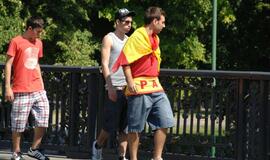 Ispanijos futbolo gerbėjai Klaipėdoje