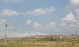 Gaisras Dumpių sąvartyne