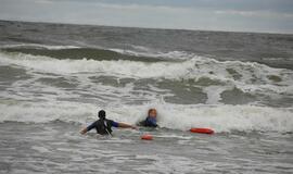 Antrojoje Melnragėje vyko gelbėtojų pratybos