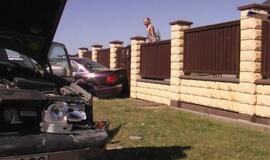 Avarija Tauralaukyje: "Volvo" taranavo "Audi"