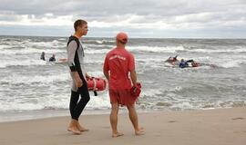 Antrojoje Melnragėje vyko gelbėtojų pratybos