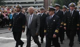 Spalvinga eisena nuskaidrino Jūros šventės nuotaiką