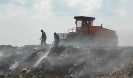 Gaisras Dumpių sąvartyne