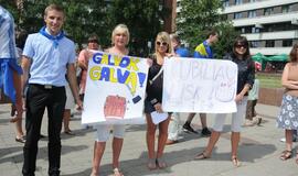 Klaipėdoje - akcija "Lietuvi, įkalk vinį į kubilą!"