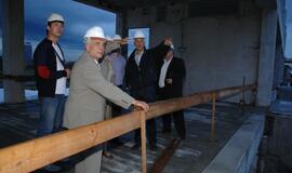 FIBA Europe generalinis sekretorius Naras Zanolinas apžiūrėjo statomą Klaipėdos areną