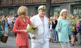 Spalvinga eisena nuskaidrino Jūros šventės nuotaiką