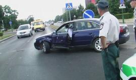 Avarija Vingio ir Smiltelės gatvių sankryžoje