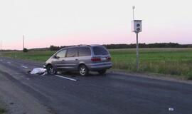 Skaudi avarija prie greičio matuoklio